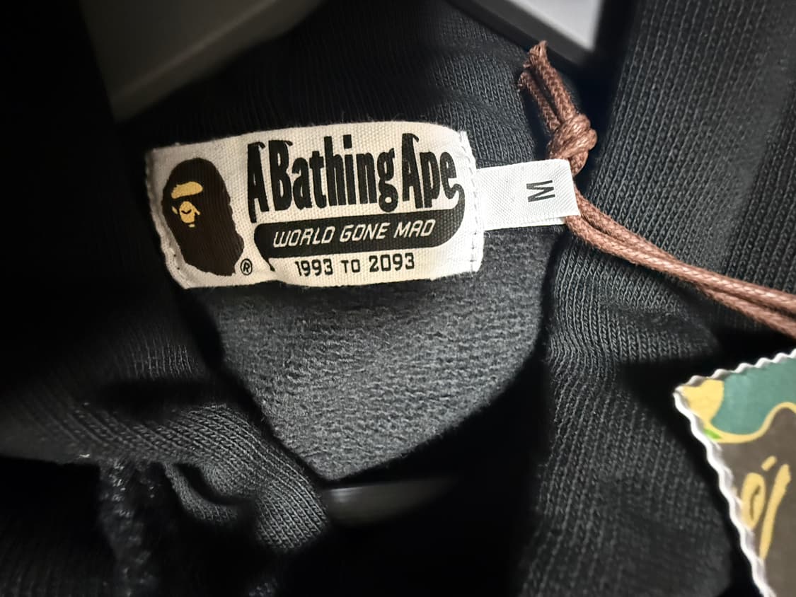 베이프 bape 플로라 솔리드 카모 에이프 헤드 후디 M 상품이미지4