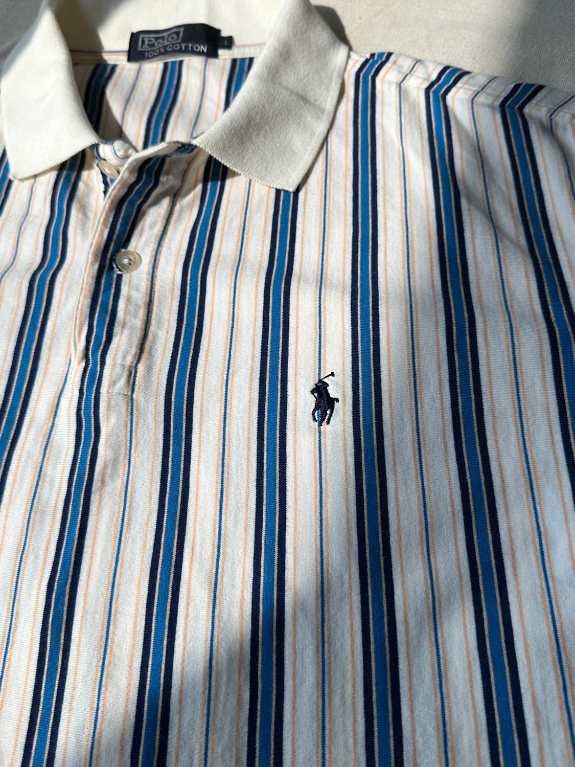 폴로 랄프로렌 스트라이프 PK 반팔 카라티 L 상품이미지3