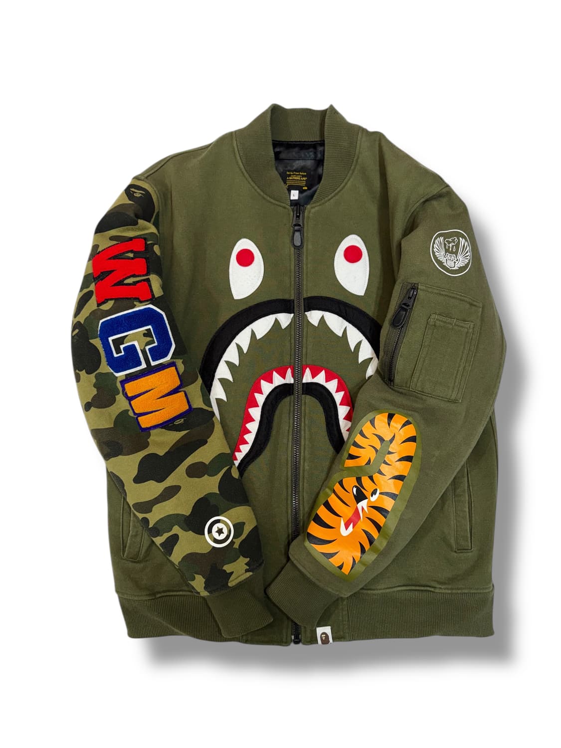 베이프 샤크 봄버 자켓 (L) 상품이미지2