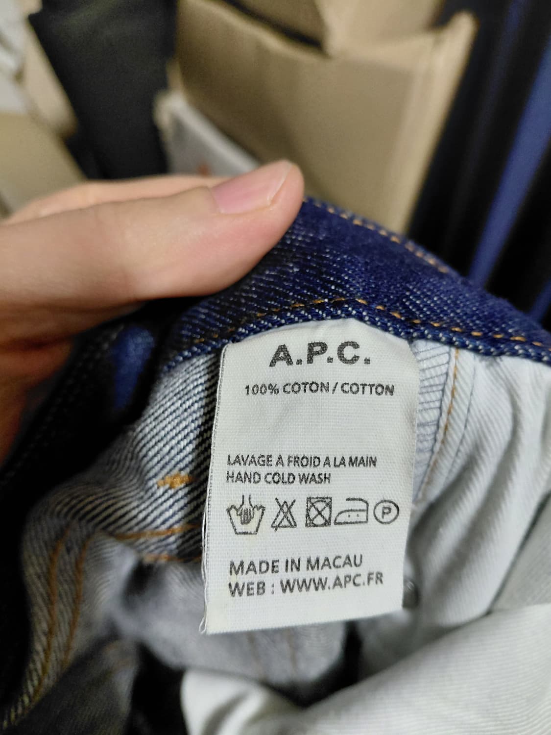 [아페쎄]뉴큐어 데님 청바지 29사이즈 상품이미지5