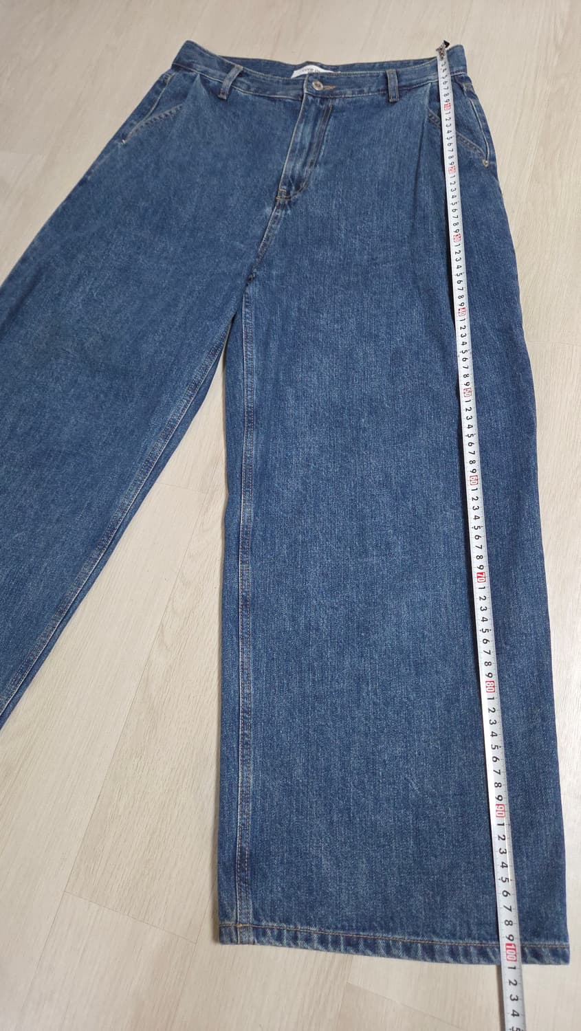 코어드 core de 핀턱 와이드 데님 팬츠  상품이미지6