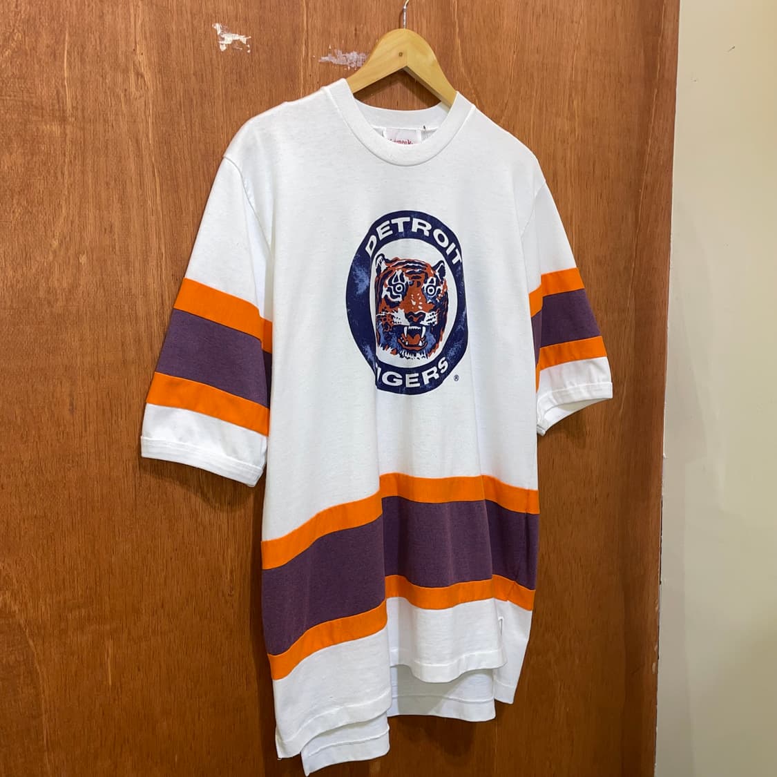 (XL) 80~90s USA 메이저리그 디트로이트 타이거즈 반팔티 5부티 상품이미지2