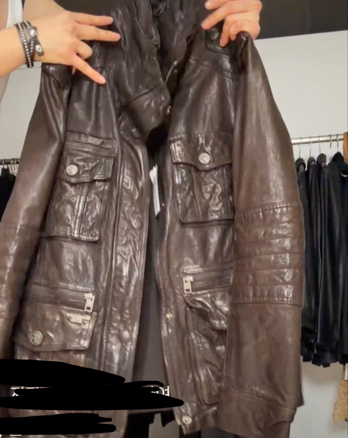 리얼레더 브라운 워크자켓 상품이미지2