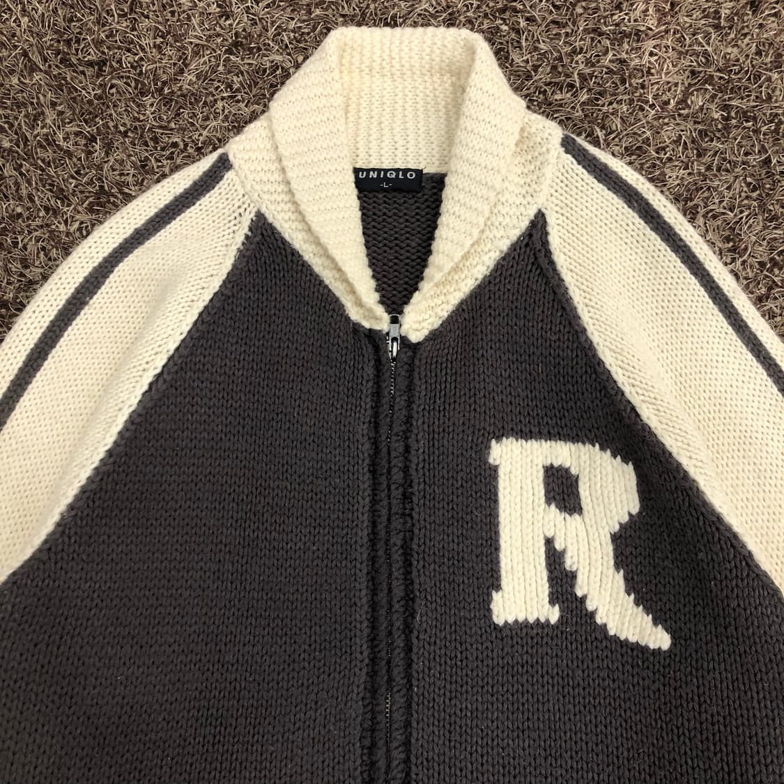 유니클로 재팬 니트 집업 자켓 상품이미지2