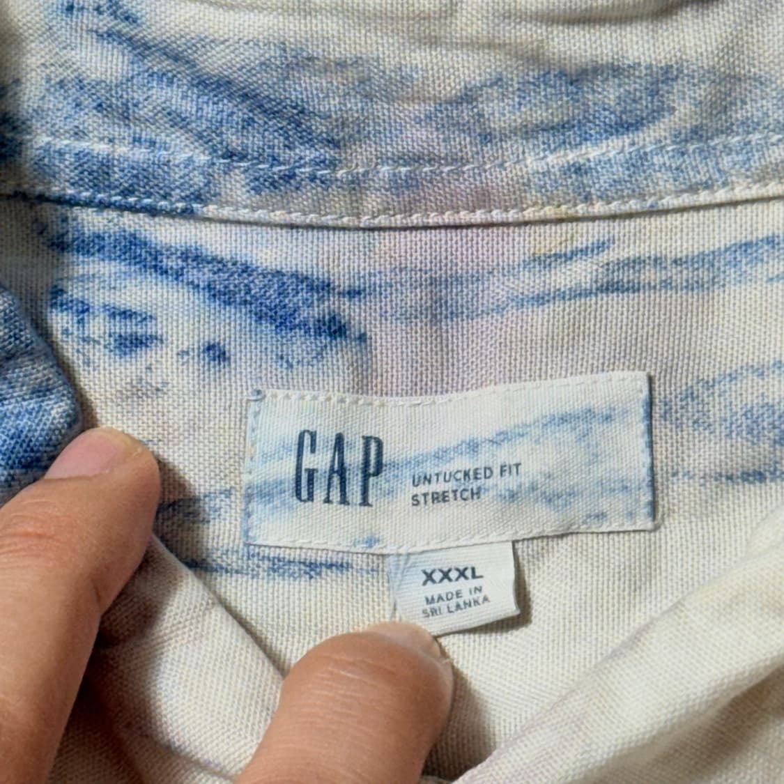 Gap 갭 타이다이 더티 워싱 셔츠 XXXL 상품이미지2