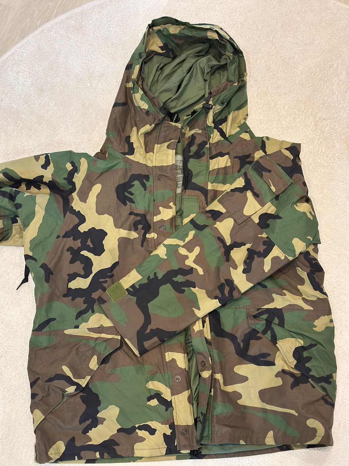 미군 오리지널 ECWCS Gen I 파카 / 99년 우드랜드 카모플라쥬 상품이미지2
