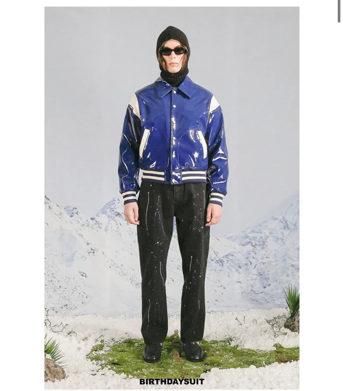 벌스데이수트 PATENT STADIUM JACKET (BLUE) 상품이미지2