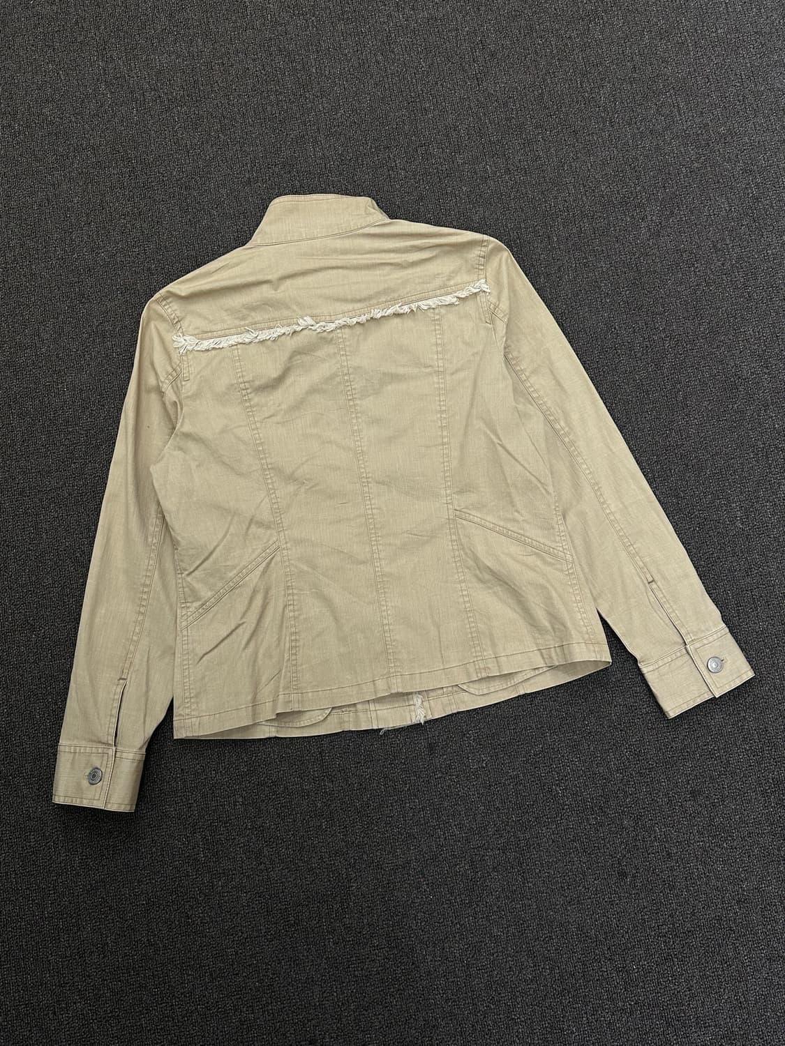 OS)Japanese vintage 여성 베이지 자켓 상품이미지4