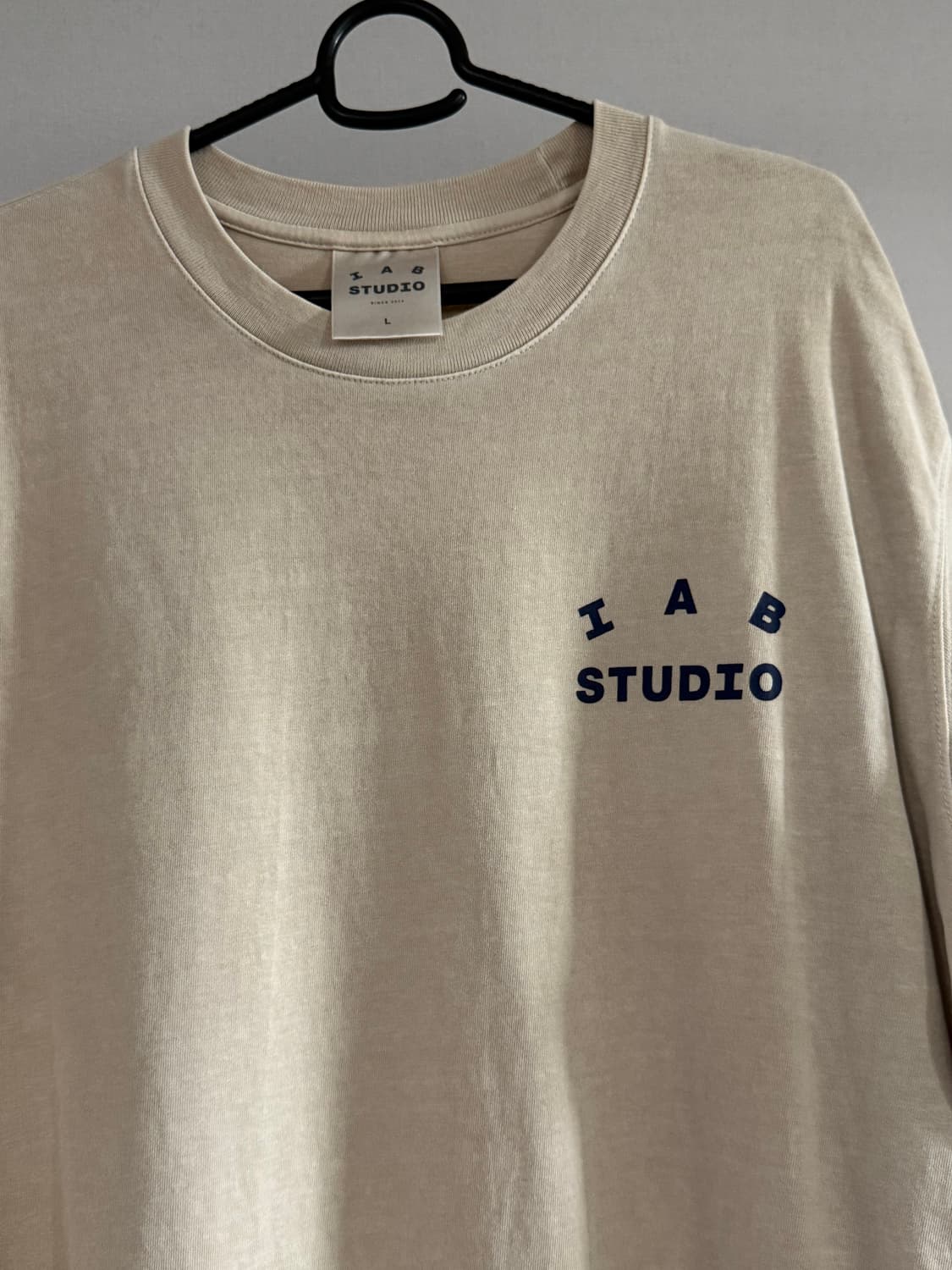 [아이앱스튜디오] 피그먼트 오트밀 반팔 L 상품이미지3