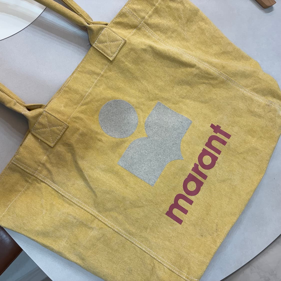 이자벨 마랑 옌키 옐로우 토트백 상품이미지5