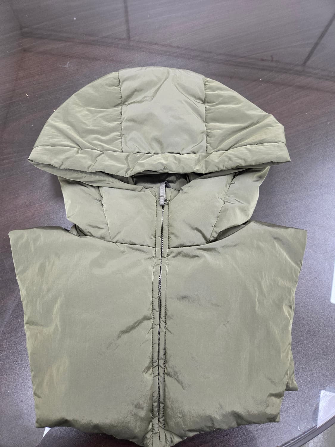 타미진스 퀼팅 자켓 카키색 XS 상품이미지4