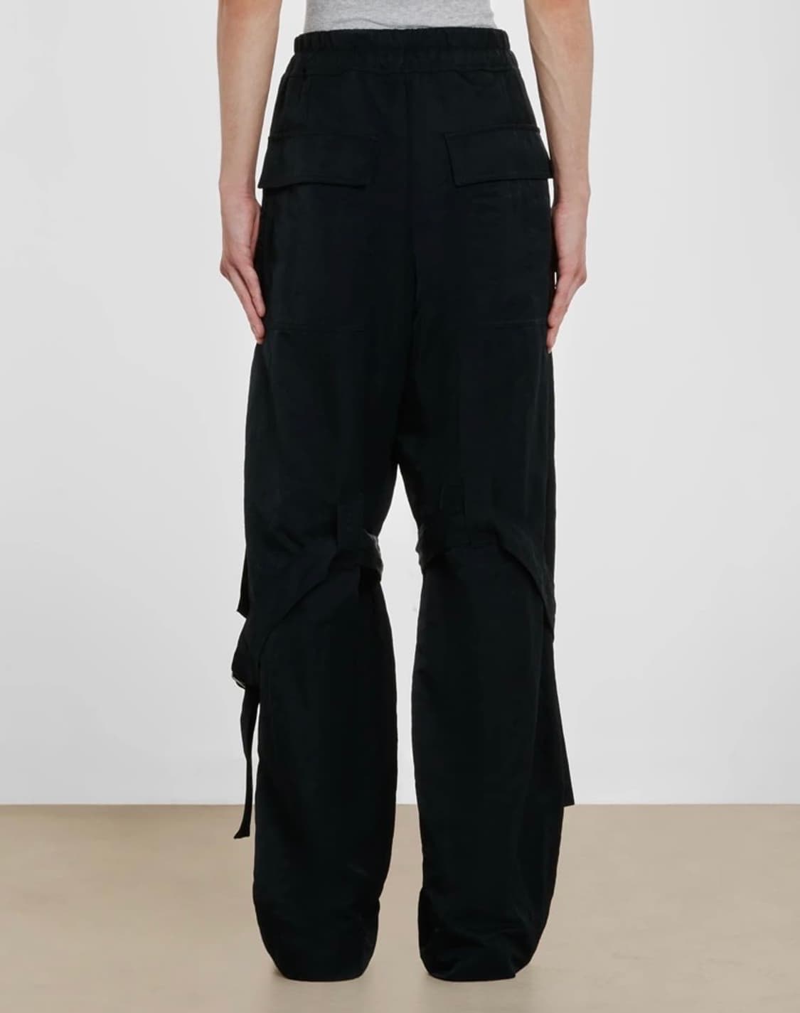 (Khaki) 드리스반노튼 스트랩 코튼 팬츠 상품이미지3