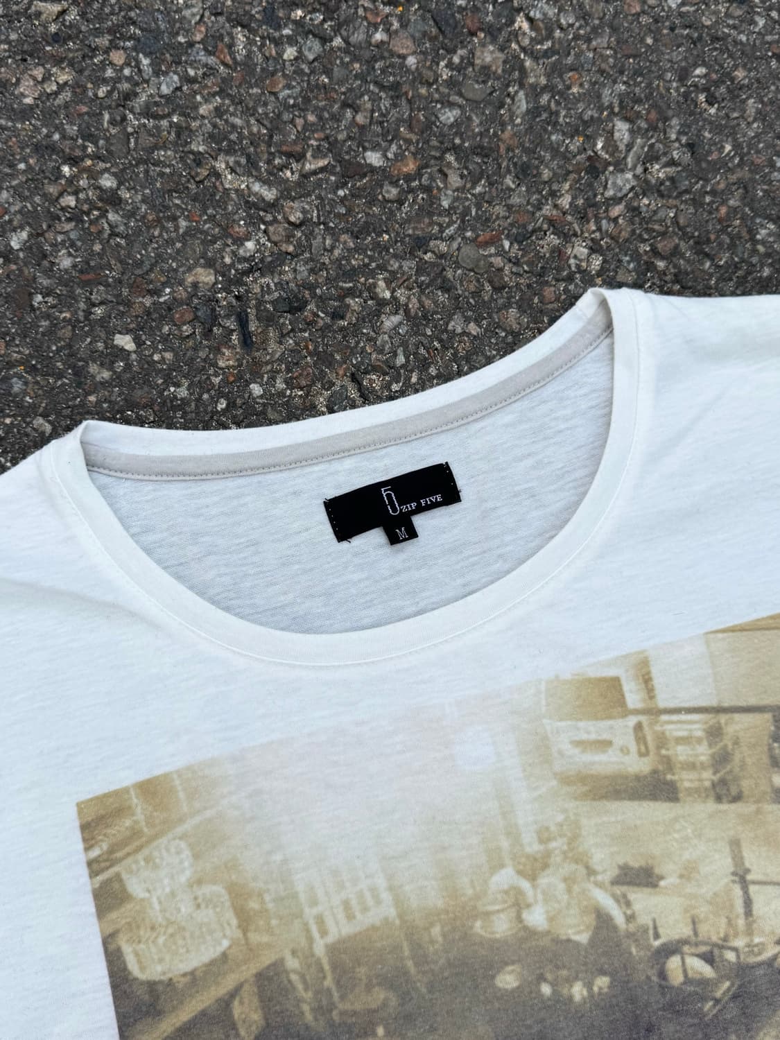 VTG Photo Print Slim T-Shirt  상품이미지2