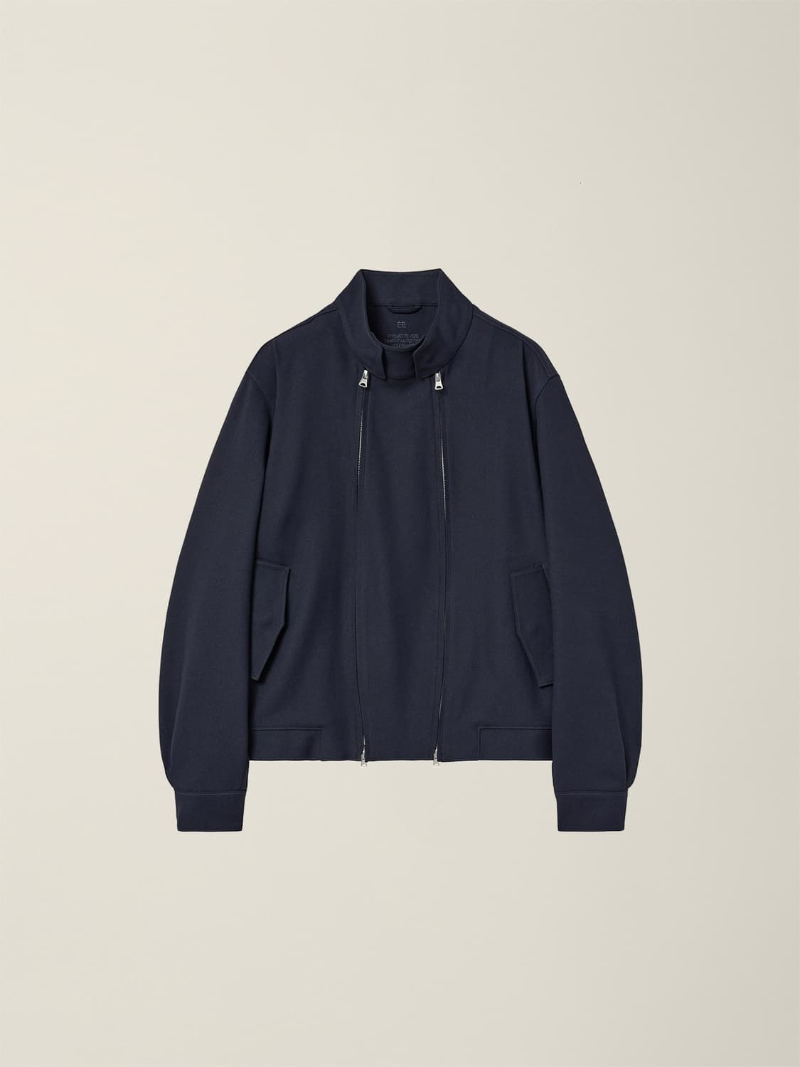 DOUBLE ZIP HARRINGTON JACKET (NAVY) 상품이미지1