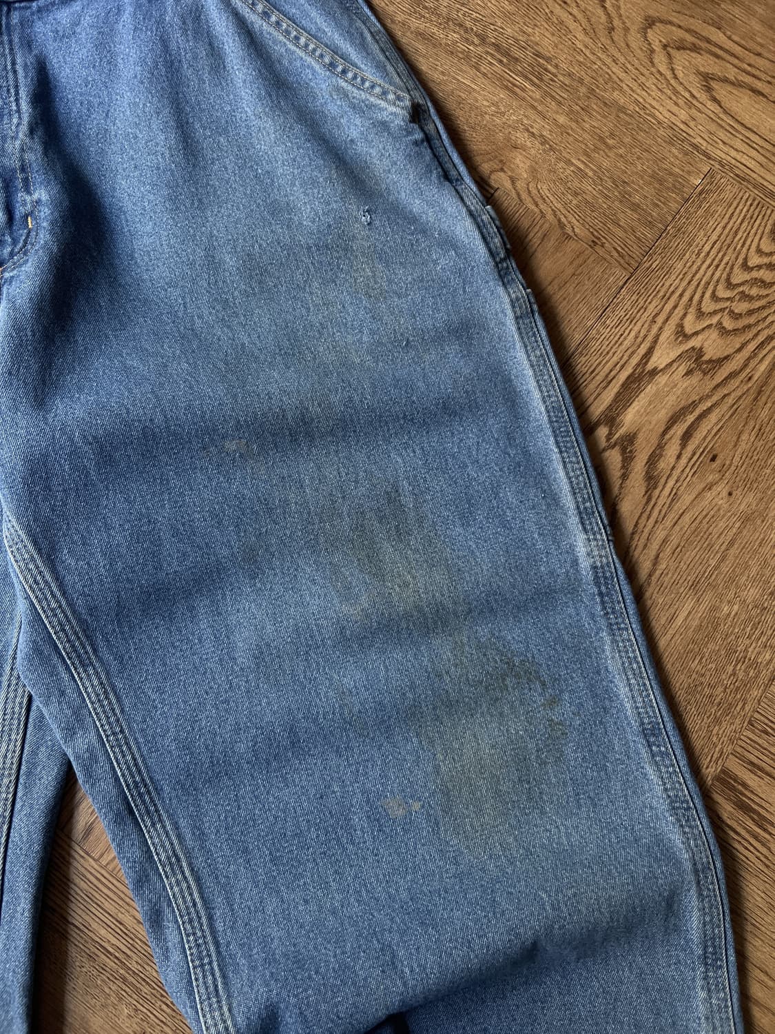 [38]칼하트 USA 미디엄블루 싱글니 카펜터 워크 데님 팬츠 상품이미지3