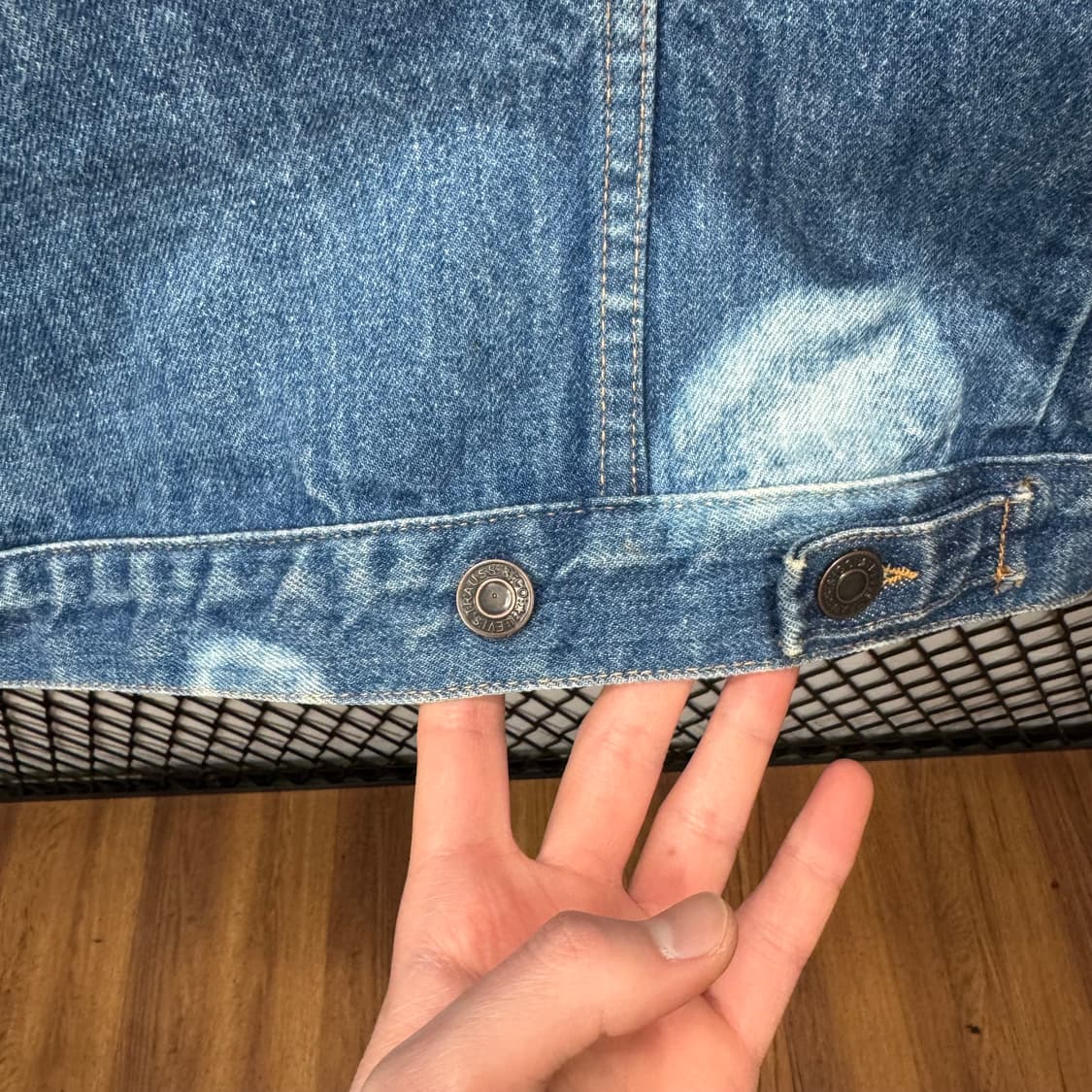 00s 리바이스 데님 트러커 자켓 전면 투포켓 포인트 중청 상품이미지9