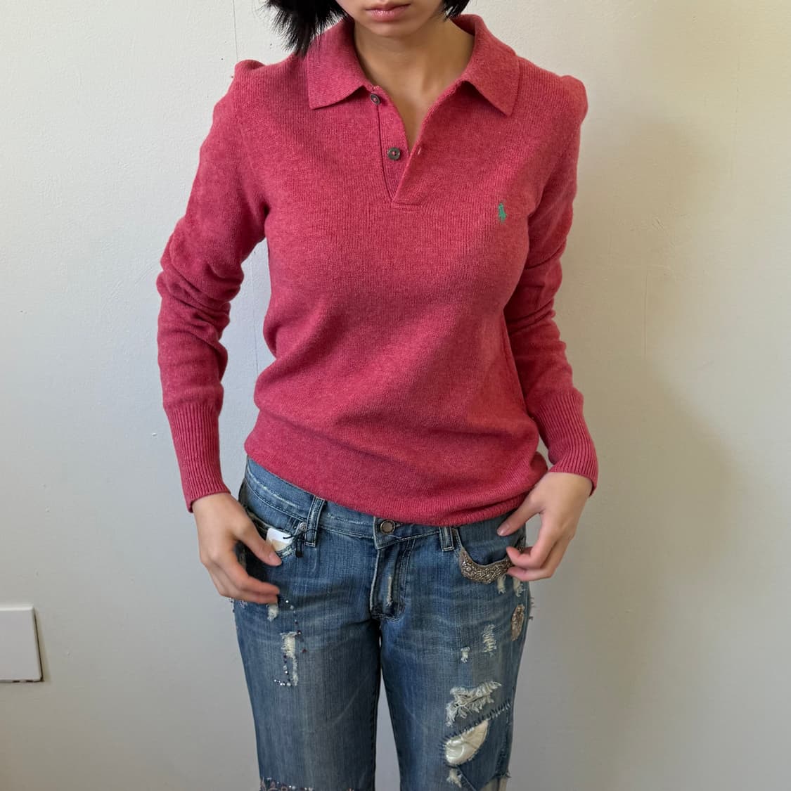 폴로 인디핑크 pk 스웨터 상품이미지1