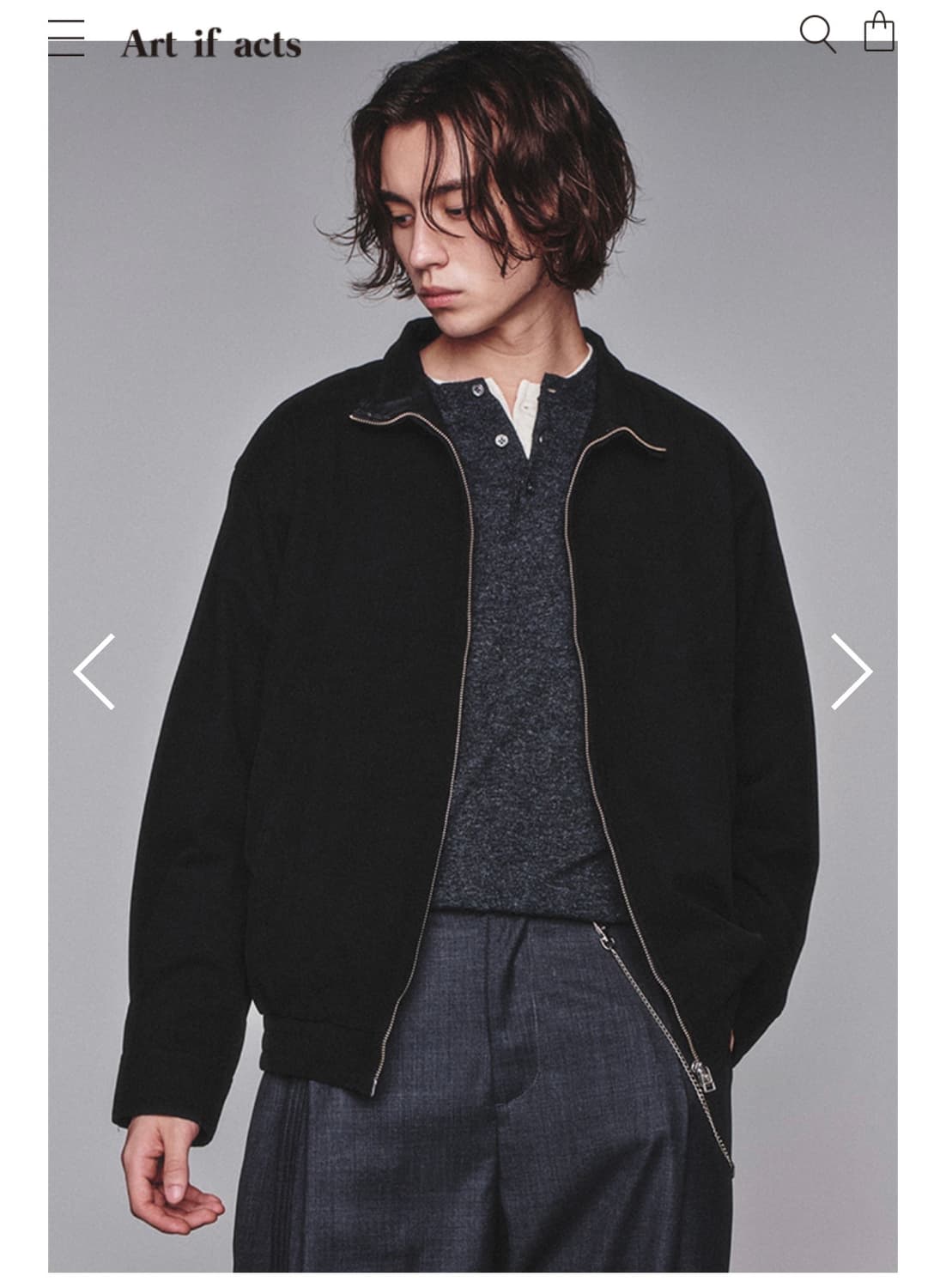 art if acts 레더카라 자켓 상품이미지1