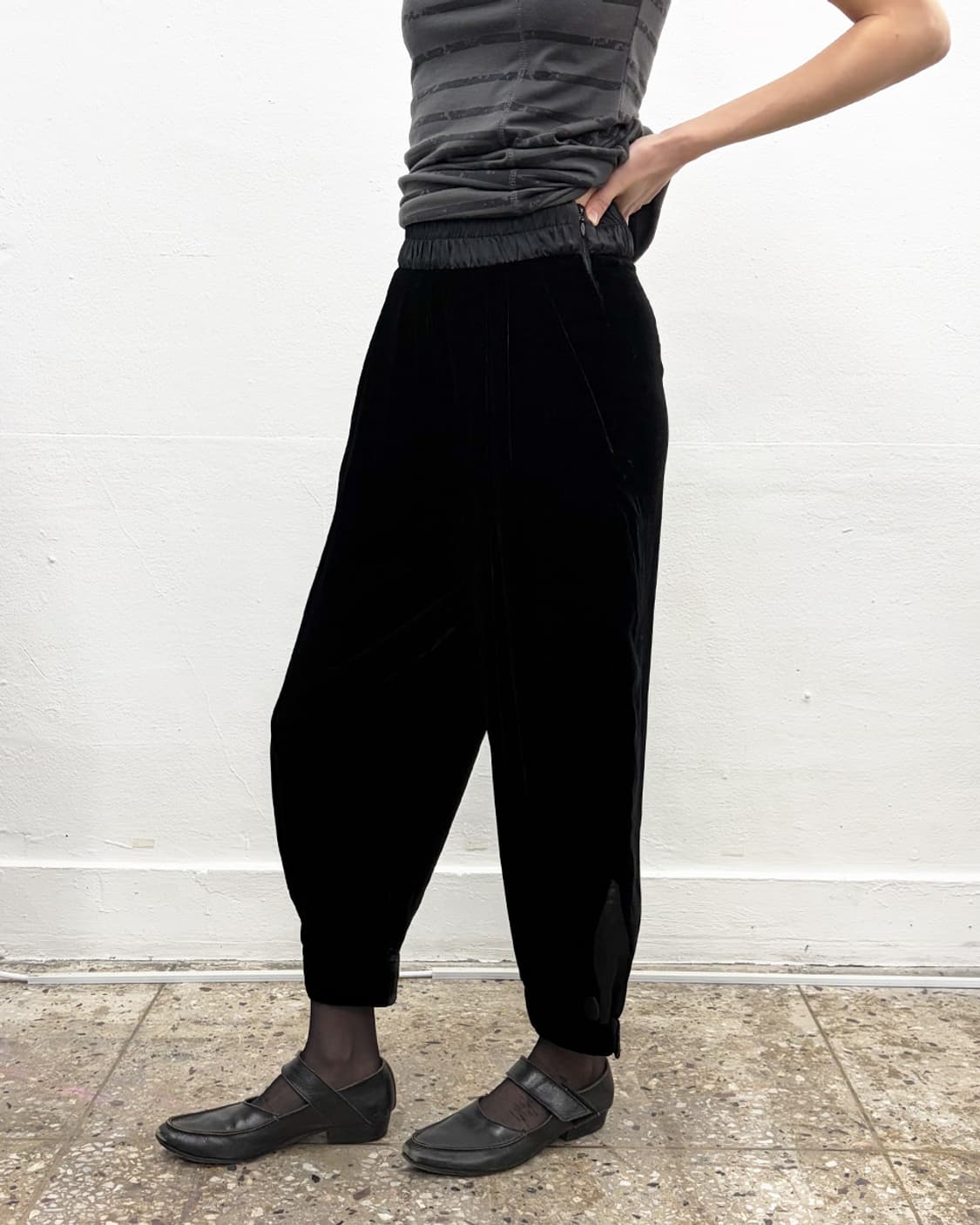 엠포리오 아르마니 벨루어 팬츠 상품이미지3