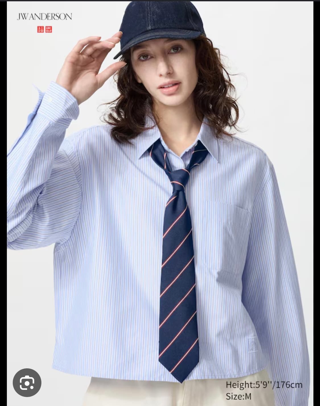 [여성 XL] 유니클로 JWA 옥스포드 박시셔츠 (스트라이프) (새상품) 상품이미지1