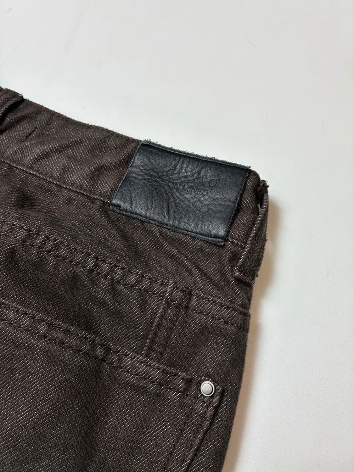 메종미네드 MAISON MINED 와이드 지퍼 데님 팬츠 PN8966 상품이미지6