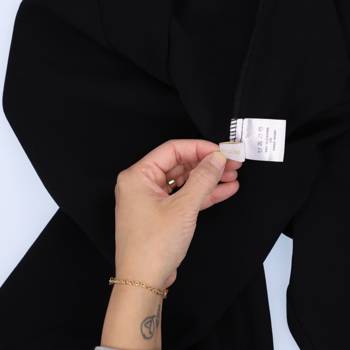 [66정도] 럭키룸 여성 블랙 밴딩 와이드팬츠 1107HR3 상품이미지5