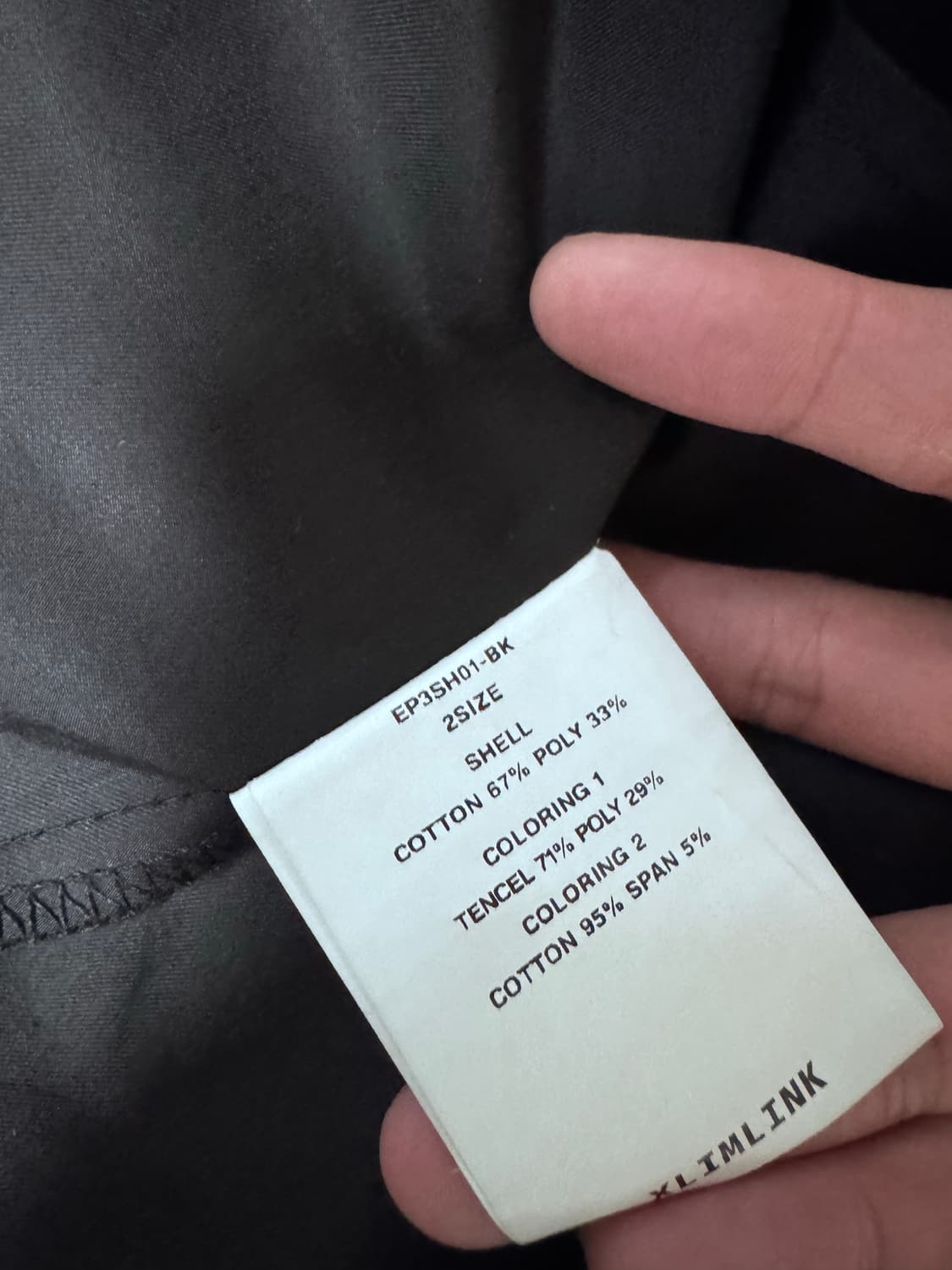 Xlim ep3 shirt jacket black 상품이미지6