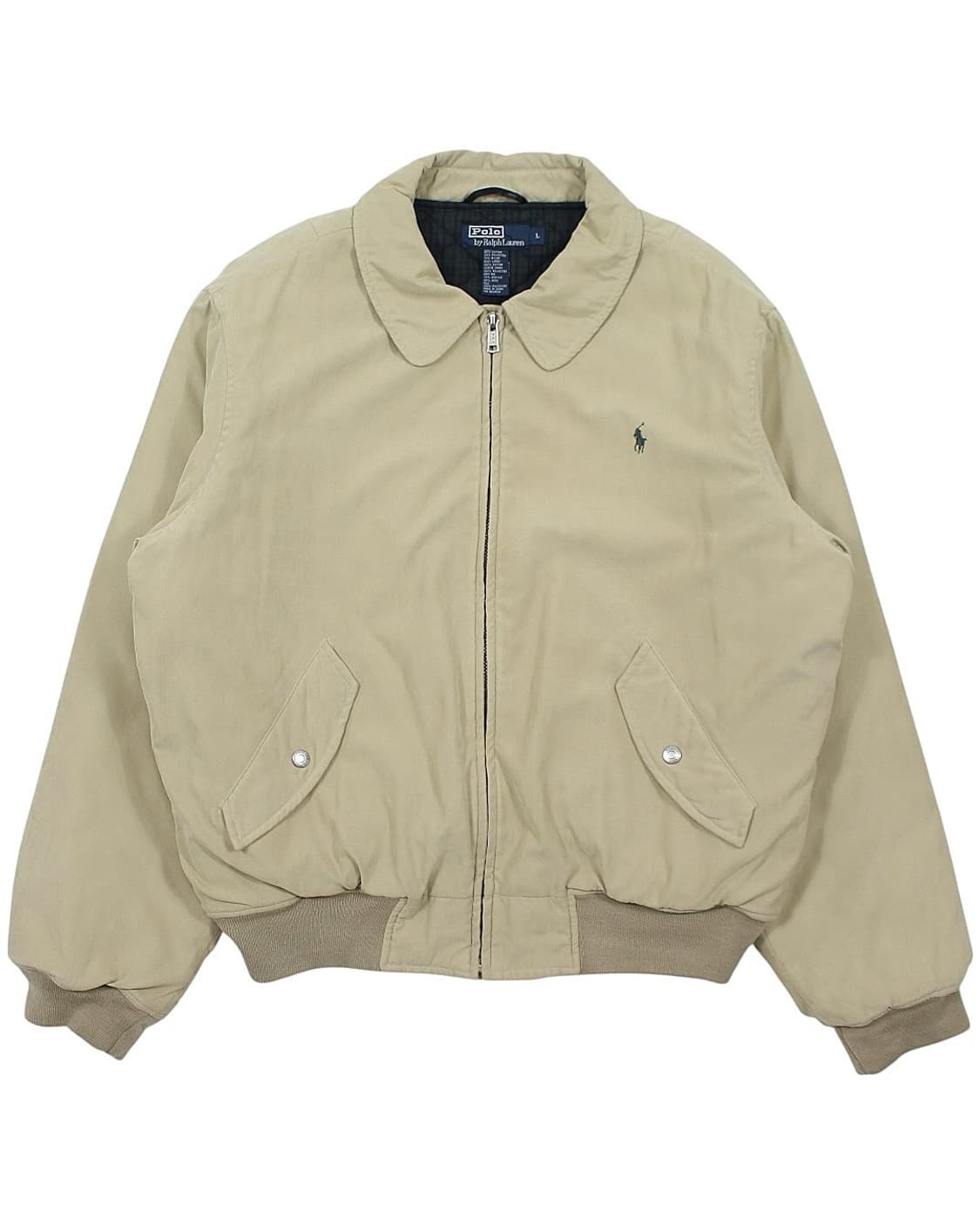 1990s 폴로랄프로렌 봄버 자켓 블랙와치 퀼팅 안감 빈티지 상품이미지1