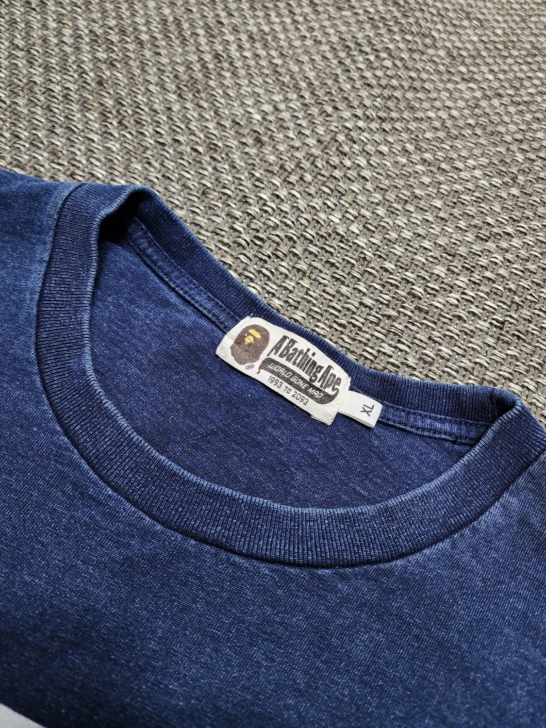 베이프 빅 로고 롱슬리브 티 XL사이즈 상품이미지9