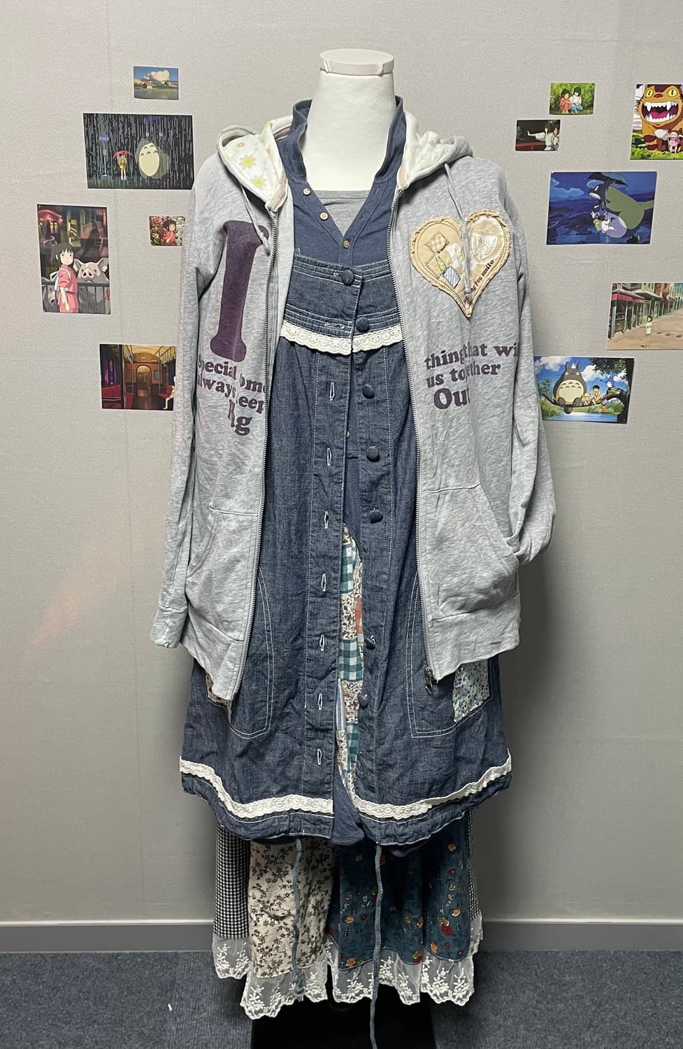 플라워 패치 스커트 #모리걸 상품이미지1