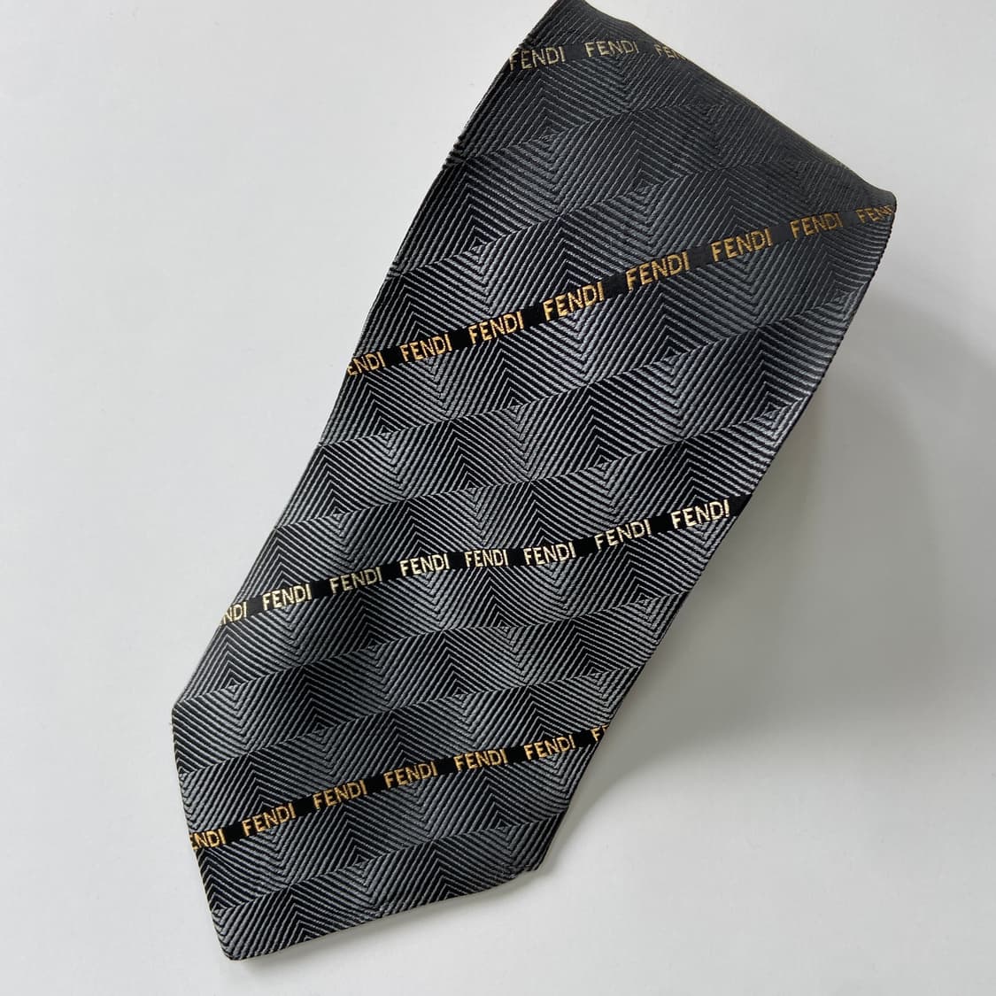 펜디(FENDI)  영문 모노그램 명품 정품 넥타이 상품이미지4