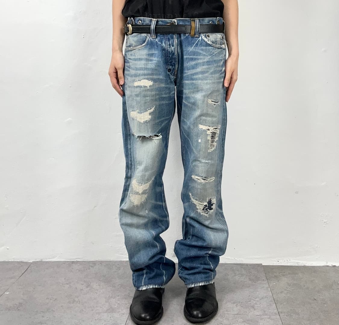 PRPS Heirloom Distressed Repair Denim Pa 상품이미지1