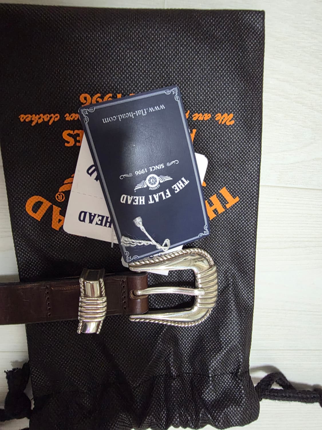 The flat head 플랫헤드 웨스턴 벨트 36 상품이미지2