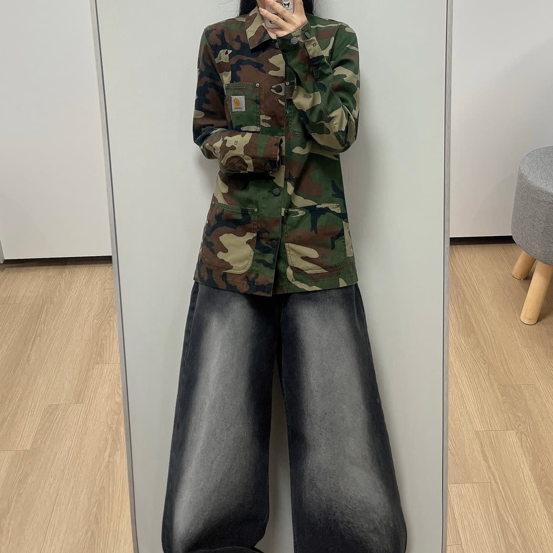 칼하트 카모 미시건 초어 코트 워크 자켓 상품이미지1