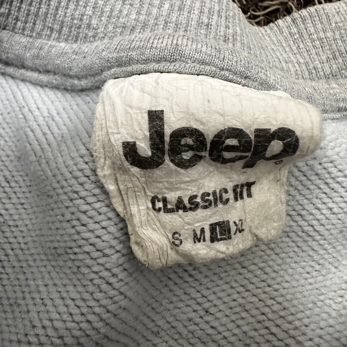 Jeep 지프 맨투맨 그레이 100(L) 상품이미지3