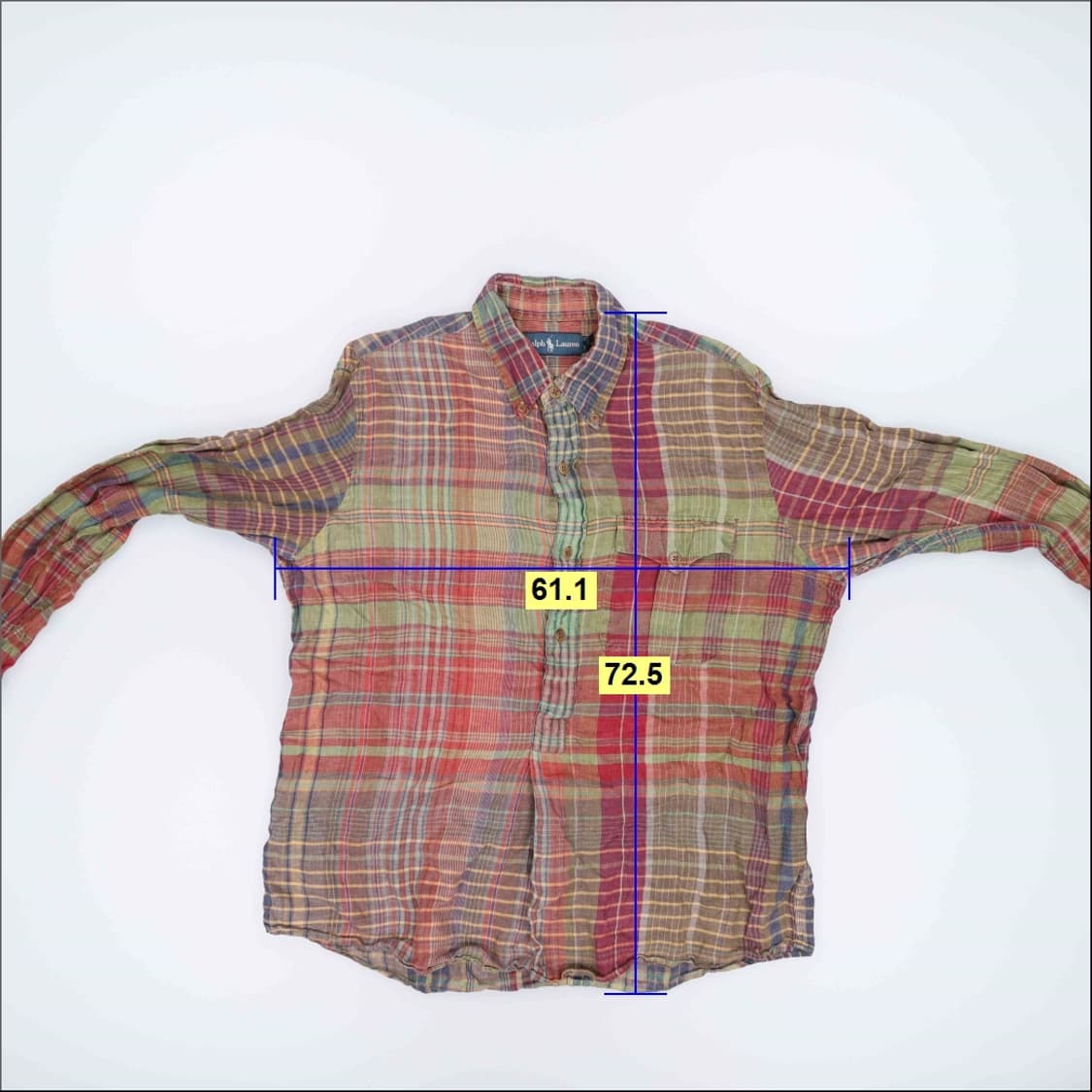 L 폴로 체크 긴팔 셔츠 0313H1 상품이미지5