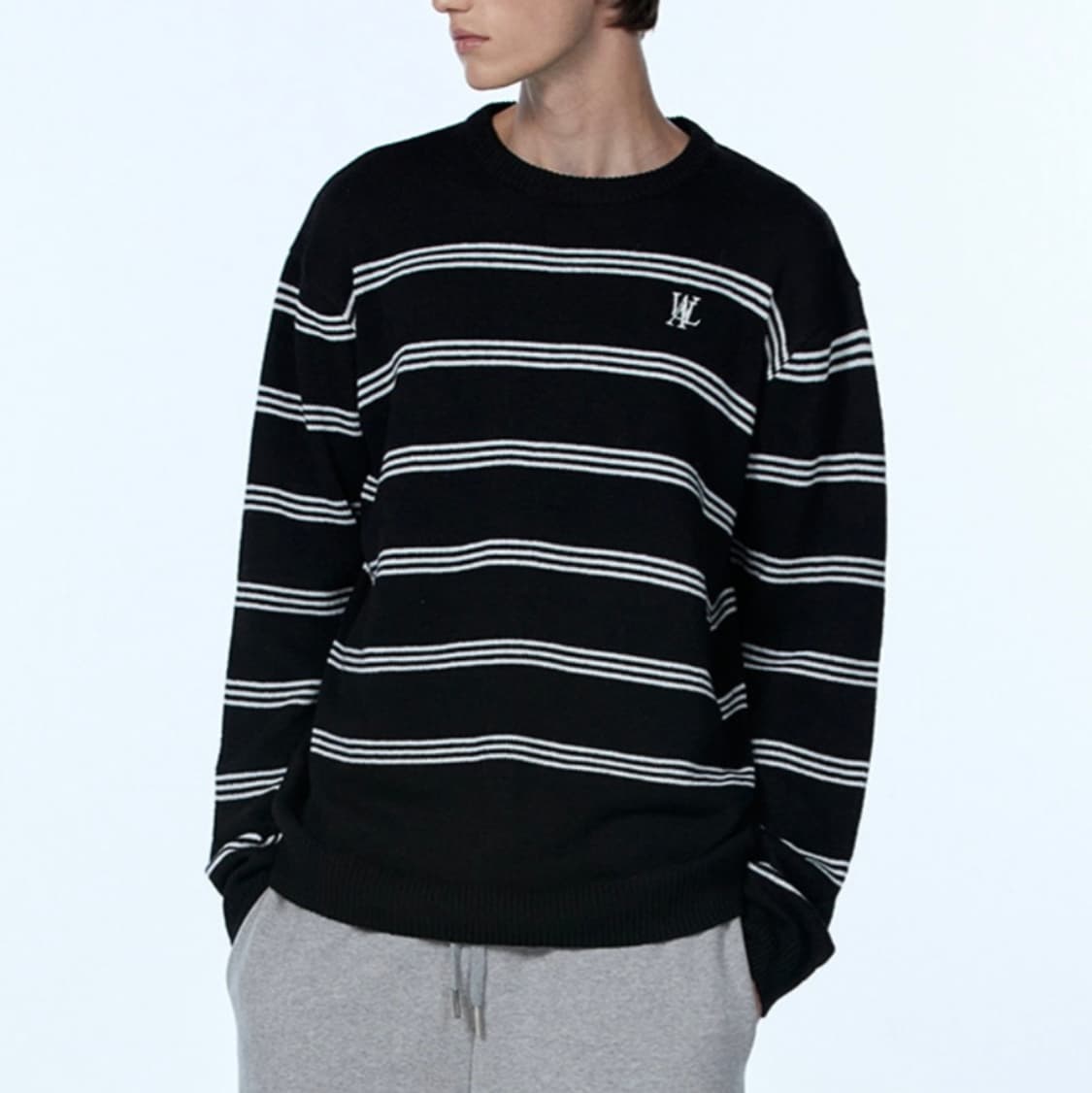 우알롱 시그니처 스트라이프 니트 상품이미지6