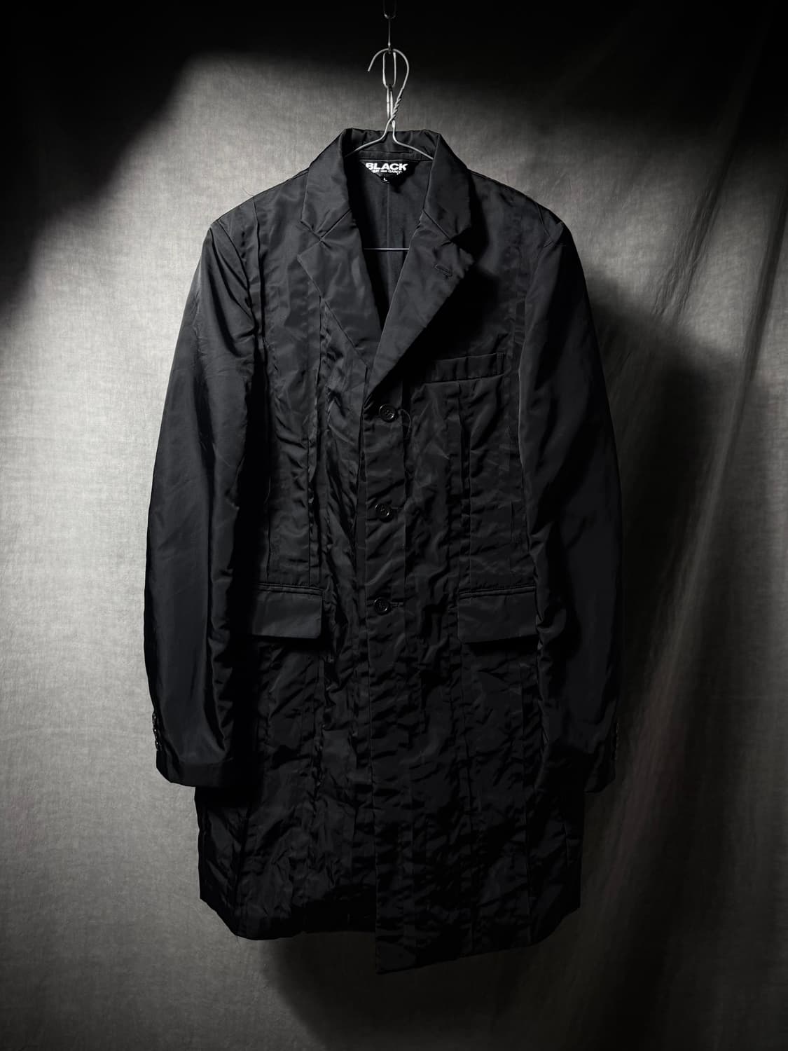Comme des Gancon Black 19SS Cut Off Coat 상품이미지3