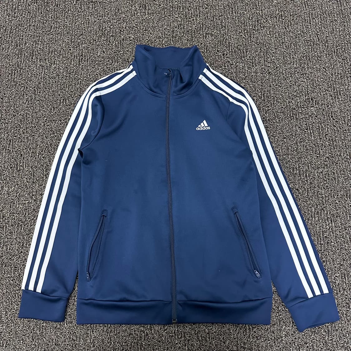 아디다스 여성 트랙탑 져지 집업 네이비 신장 160사이즈 상품이미지1