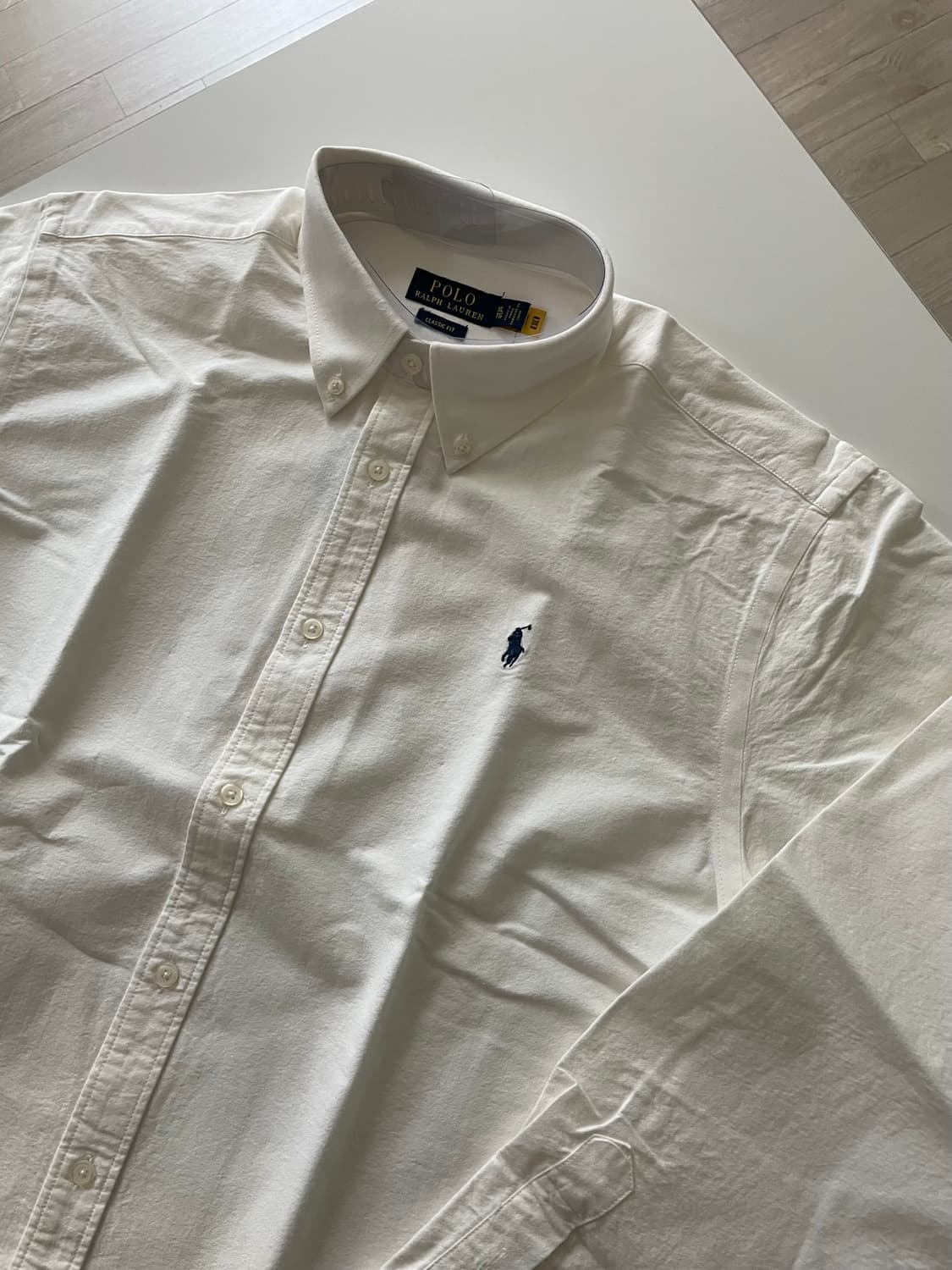 폴로 QR 화이트 옥스포드 셔츠 XL 상품이미지1
