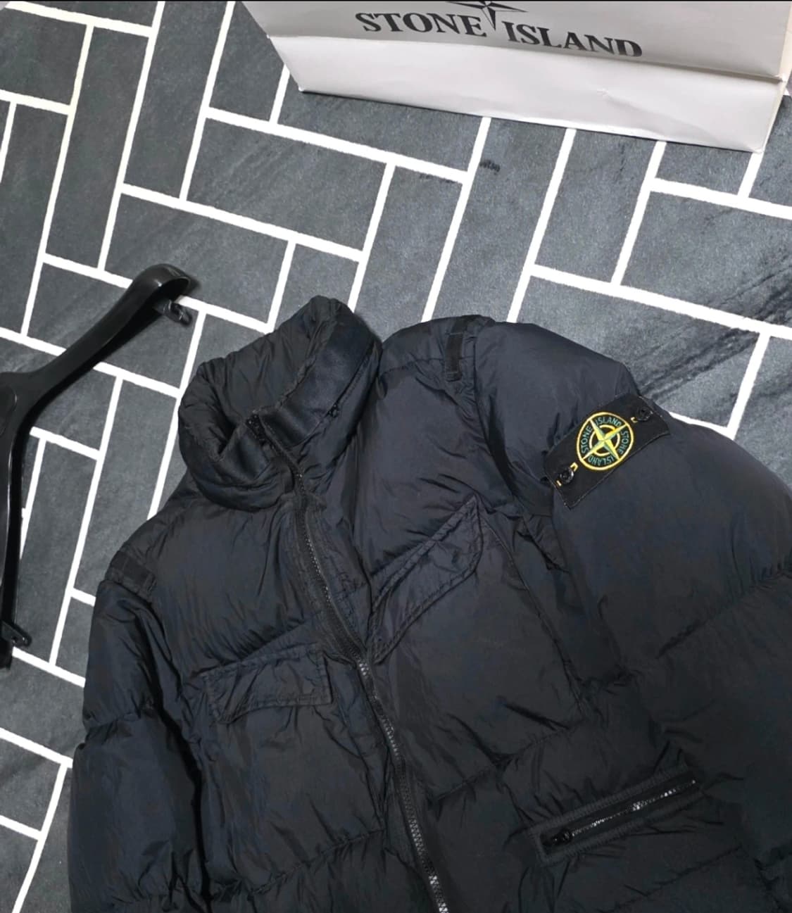 스톤아일랜드 가먼트다이 크링클랩스 패딩 상품이미지2