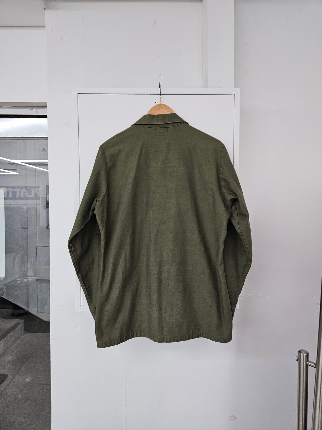 1970's 오리지널 OG107 셔츠 백사틴 15.5  상품이미지3