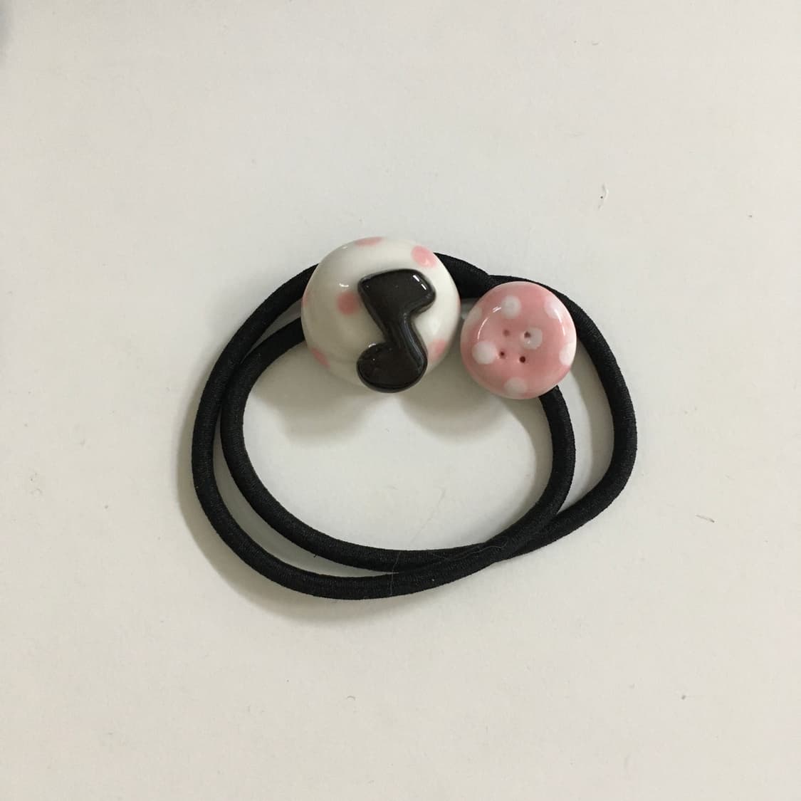 헤이세이 도트 세라믹 음표  머리끈 세트 상품이미지1