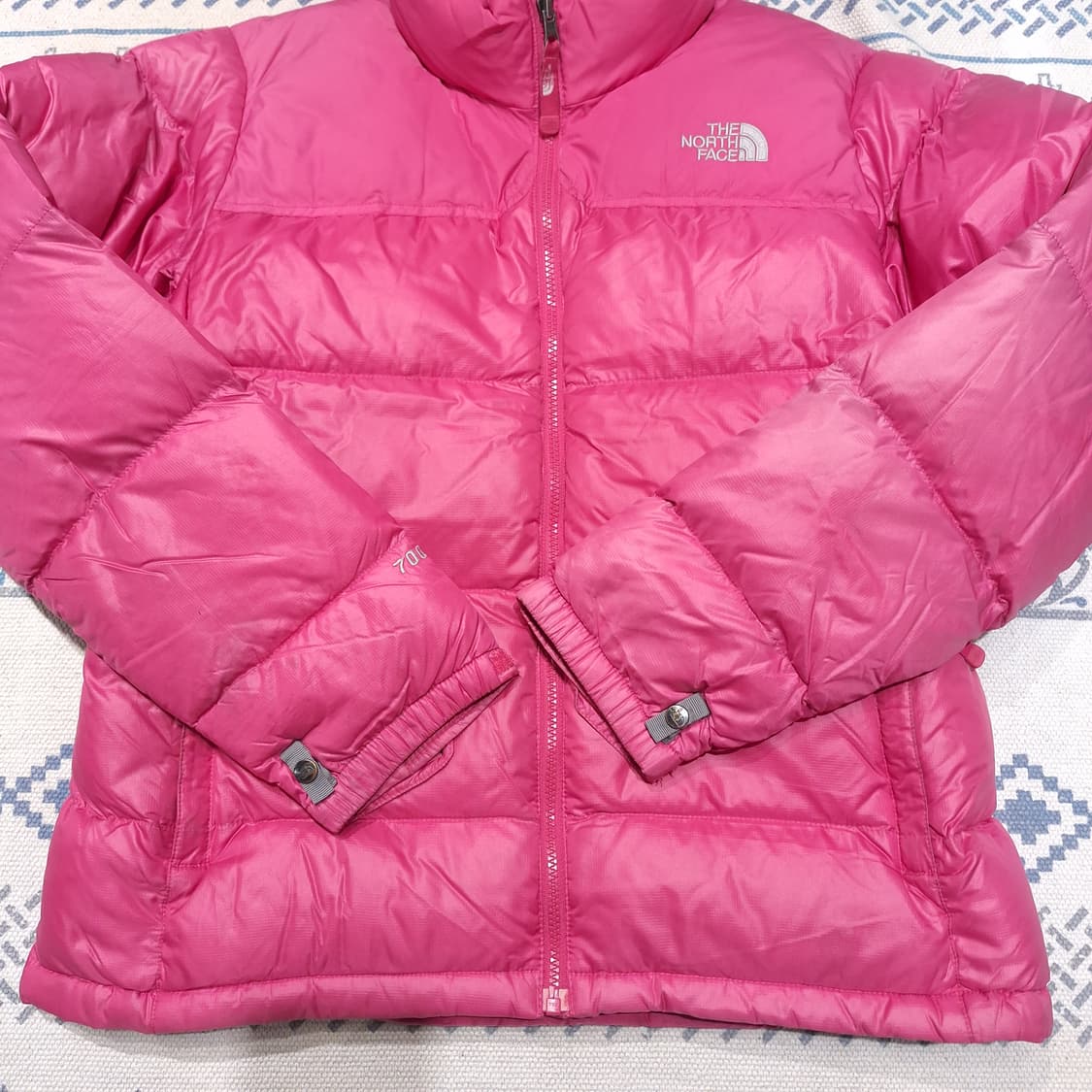 노스페이스 핑크 톤톤 눕시 700 구스다운 거위털 패딩 점퍼 L 상품이미지5