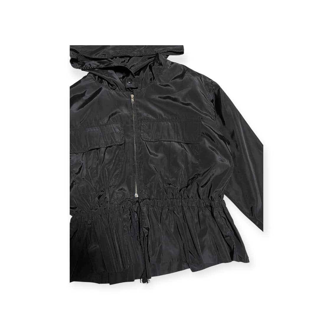 소프트 나일론 셔링 후드집업 상품이미지2