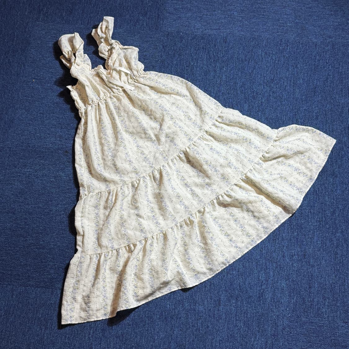 모리걸 화이트 나시 롱원피스 상품이미지1