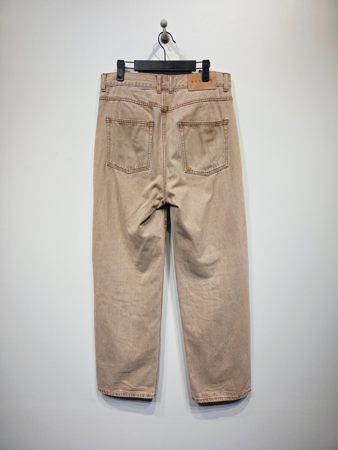 BESLOW 비슬로우 워시드 브라운 데님 팬츠 상품이미지5