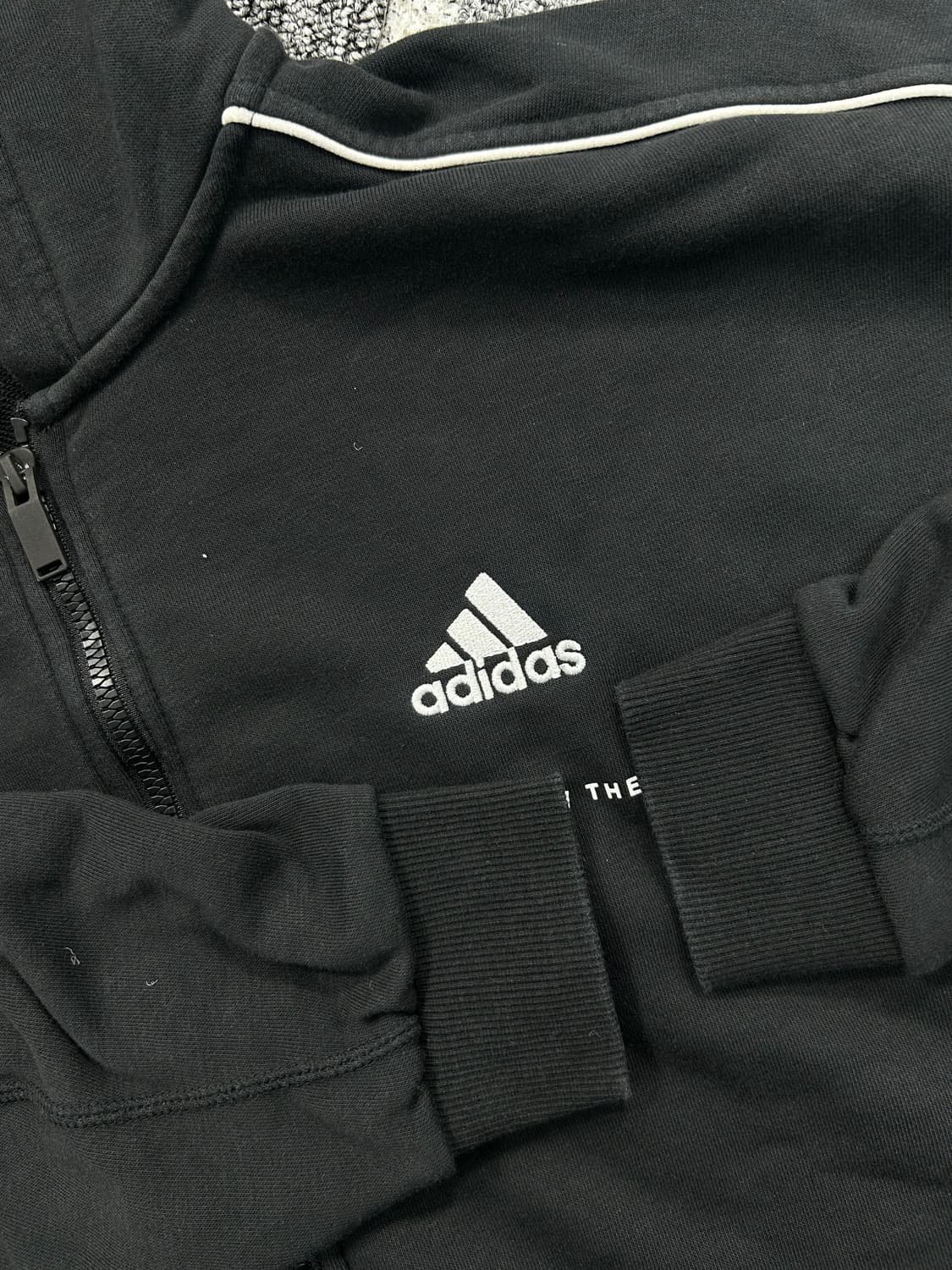 아디다스 신형 블랙 프렌치테리 후드집업 L 상품이미지7