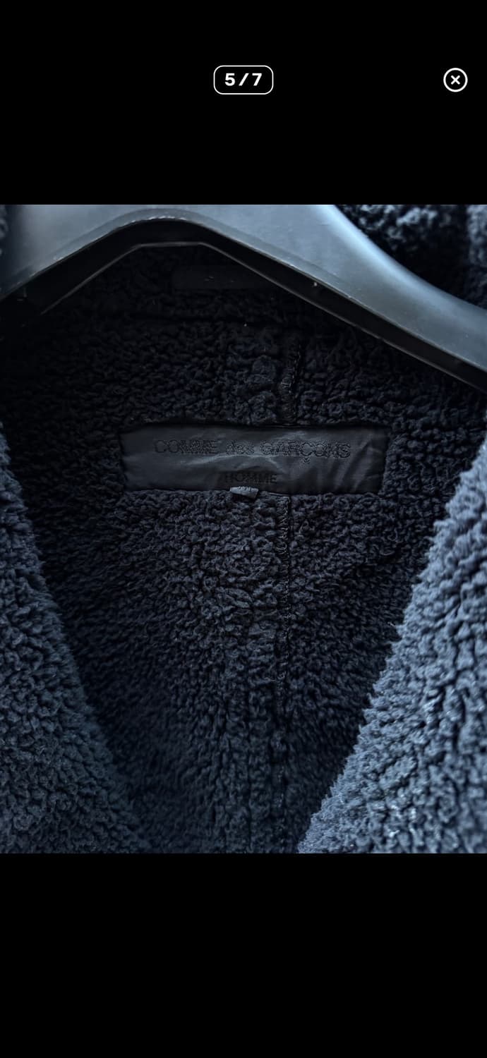 꼼데가르송 옴므 로우컷 쉐어링 무스탕 자켓 상품이미지5