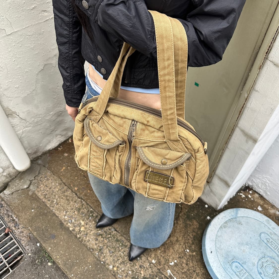 00s 디젤 빈티지 캔버스 유틸리티 백 상품이미지8